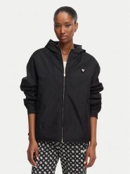 Guess Kurtka przejściowa V6YL11 W2871 Czarny Regular Fit. Czarne kurtki damskie Guess, xl, z aplikacjami, z syntetyku, bez kaptura. Za 614.99 zł.