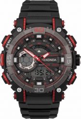 Zegarek Sekonda Zegarek męski Sekonda 30166 czarny. Czarne zegarki męskie Sekonda, bez wzorów. Za 390.00 zł.