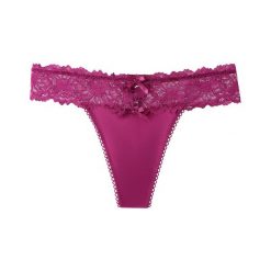 Majtki z koronkowym pasem miękkie i dopasowane Prisca. Brązowe majtki damskie Intica, z koronki. Za 79.00 zł.