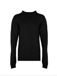 La Haine Inside US Sweter | 3M LM279 | Mężczyzna | Czarny. Czarne swetry męskie La Haine Inside Us, m, bez wzorów, z dzianiny, bez kołnierzyka, bez ramiączek. W wyprzedaży za 489.00 zł.