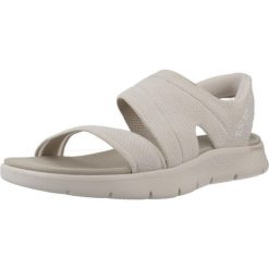 Sandały Skechers Model Slip-ins Go Walk Flex Kolor Beżowy. Brązowe sandały damskie Skechers, bez wzorów, z materiału, bez obcasa, bez zapięcia. Za 339.99 zł.