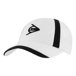 Czapka sportowa z daszkiem Dunlop Performance Cap. Białe czapki damskie Dunlop, bez wzorów, z materiału, sportowe. Za 52.00 zł.