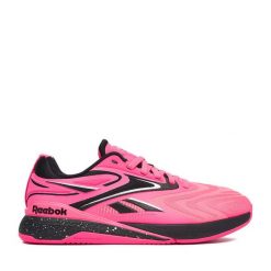 Buty na siłownię Reebok. Czerwone obuwie sportowe damskie Reebok, bez wzorów, bez zapięcia, na fitness i siłownię. Za 599.99 zł.