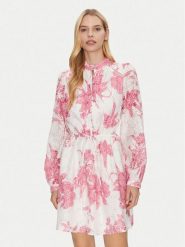 Guess Sukienka koktajlowa W5GK07 WH4K2 Biały Regular Fit. Białe sukienki damskie Guess, xs, z aplikacjami, z syntetyku, wizytowe, bez kołnierzyka, bez ramiączek. Za 299.99 zł.