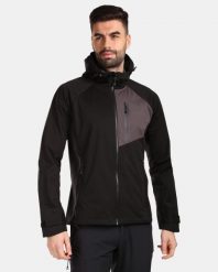 Męska kurtka softshell Kilpi BELTRA-M. Czarne kurtki sportowe męskie Kilpi, na jesień, m, bez wzorów, z materiału, z kapturem, outdoorowe. Za 491.00 zł.