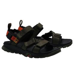 Sandały Timberland Garrison Trail Webbing ciemnozielone. Zielone sandały męskie Timberland, bez wzorów, z gumy, bez zapięcia. Za 425.35 zł.