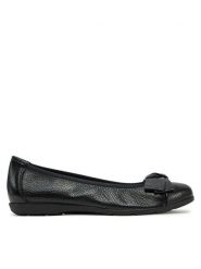 Caprice Baleriny 9-22153-42 Czarny. Czarne balerinki damskie Caprice, bez wzorów, ze skóry, bez obcasa, bez zapięcia. Za 286.99 zł.