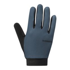 Rękawiczki kolarskie EXPLORER FF, niebiesko-szare. Niebieskie rękawiczki męskie Shimano, na jesień, bez wzorów. Za 259.90 zł.