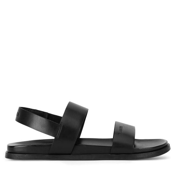 Sandały Badura. Czarne sandały męskie Badura, bez wzorów, bez zapięcia. Za 159.99 zł.