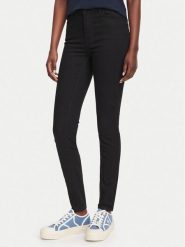 Guess Jeansy W6YA46 D1540 Czarny Skinny Fit. Czarne jeansy damskie Guess, z aplikacjami, z jeansu. Za 434.99 zł.