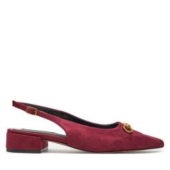 Baleriny Nine West. Czerwone balerinki damskie Nine West, bez wzorów, bez obcasa, bez zapięcia. Za 199.99 zł.