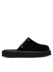 EMU Australia Klapki Maroo W13285 Czarny. Czarne klapki damskie Emu Australia, bez wzorów, ze skóry, bez obcasa, bez zapięcia. Za 429.99 zł.