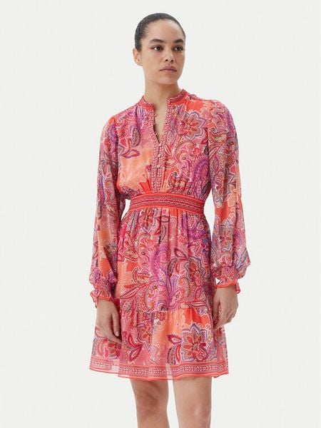 Hale Bob Sukienka letnia 4YDD630A Różowy Regular Fit. Czerwone sukienki damskie Hale bob, na lato, l, bez wzorów, z syntetyku, bez kołnierzyka, bez ramiączek. Za 759.99 zł.