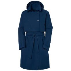 Płaszcz damski Helly Hansen Jane. Niebieskie płaszcze damskie Helly Hansen, l, bez wzorów, z materiału, bez kołnierzyka, bez kaptura. Za 724.40 zł.