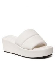 Jenny Fairy Klapki CT0824-8 Biały. Białe klapki damskie Jenny Fairy, bez wzorów, ze skóry, bez obcasa, bez zapięcia. Za 129.99 zł.
