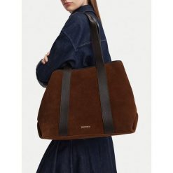 Torebka GINO ROSSI. Brązowe shopperki damskie Gino Rossi, bez wzorów, bez dodatków. Za 599.99 zł.