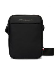 Tommy Hilfiger Saszetka Th Repreve Mini Reporter AM0AM14150 Czarny. Czarne saszetki i nerki męskie Tommy Hilfiger, bez wzorów, z materiału. Za 289.99 zł.