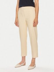 Tommy Hilfiger Spodnie materiałowe Core WW0WW39723 Beżowy Straight Fit. Brązowe spodnie materiałowe damskie Tommy Hilfiger, bez wzorów, z materiału. Za 459.99 zł.
