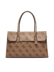 Guess Torebka Kiera TWOB97 32024 Brązowy jasny. Brązowe shopperki damskie Guess, z aplikacjami, ze skóry, bez dodatków. Za 794.99 zł.