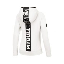 Bluza damska Pitbull rozpinana z kapturem Fuchsia. Białe bluzy damskie PITBULL, s, bez wzorów, sportowe, bez ramiączek, z kapturem. Za 249.00 zł.