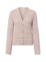 Marie Lund Kardigan Kobiety Bawełna różowy, XXL. Czerwone kardigany damskie Marie Lund, xxl, bez wzorów, z bawełny, eleganckie, bez kołnierzyka. Za 179.95 zł.