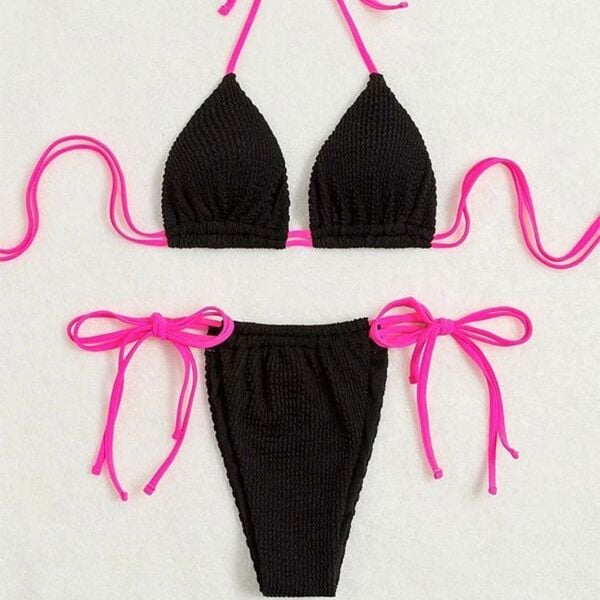 Strój kąpielowy dwuczęściowy wiązany na lato Shanae. Bikini Intica, bez wzorów. Za 129.00 zł.