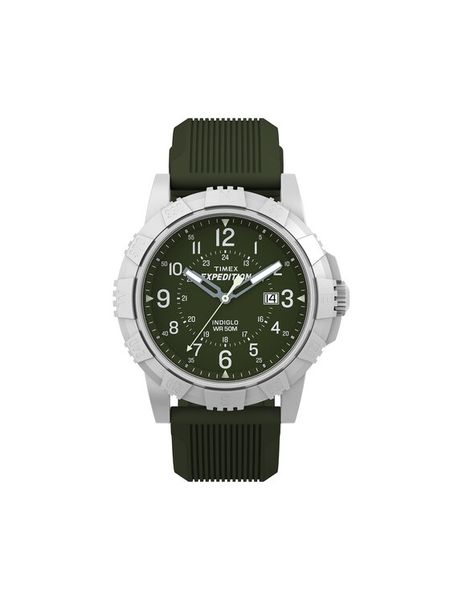 Timex Zegarek Expedition Ridge TW4B32100 Srebrny. Szare, analogowe zegarki męskie Timex, bez wzorów, srebrne. Za 399.99 zł.