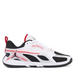 Buty do koszykówki Nike. Białe buty sportowe męskie Nike, bez wzorów, bez zapięcia, do koszykówki. Za 449.99 zł.