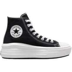 Trampki Converse Chuck Taylor All Star Move Hi, Kobiety. Czarne trampki i tenisówki damskie Converse, bez wzorów, bez zapięcia. Za 490.00 zł.