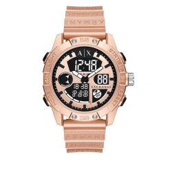 Zegarek Armani Exchange. Żółte zegarki męskie Armani Exchange, bez wzorów, złote. Za 899.99 zł.