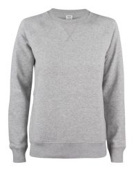 Clique Premium OC Bluza damska z okrągłym dekoltem z bawełny organicznej – grey. Szare bluzy damskie CLIQUE, m, bez wzorów, z bawełny, bez ramiączek, bez kaptura. Za 226.81 zł.