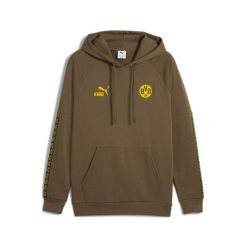 Męska bluza z kapturem Borussia Dortmund KING PUMA. Brązowe bluzy sportowe męskie Puma, m, bez wzorów, z kapturem, do piłki nożnej. W wyprzedaży za 214.00 zł.