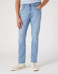 WRANGLER LARSTON MĘSKIE SPODNIE JEANSOWE JEANSY THE GRINGO W18S84Z95 112330753. Białe spodnie materiałowe męskie Wrangler, bez wzorów, z bawełny, z obniżonym stanem. Za 229.99 zł.