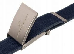Pasek parciany Peterson [DH] PTN SILV-NAVY-GR granatowy. Niebieskie paski męskie Peterson, z jeansu. Za 23.10 zł.
