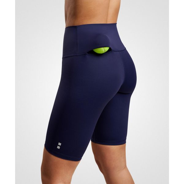 Legginsy do tenisa/padla damskie. Niebieskie legginsy damskie NORDICDOTS, bez wzorów, z elastanu. Za 235.00 zł.