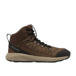 Columbia Buty Trailstorm Crest Mid 2027001231. Brązowe buty zimowe męskie Columbia, bez wzorów, ze skóry, bez obcasa, bez zapięcia. Za 609.99 zł.