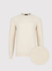 PAKO LORENTE - Beżowy sweter męski o-neck. Brązowe swetry męskie Pako Lorente, na wiosnę, m, bez wzorów, z bawełny, bez kołnierzyka, bez ramiączek. Za 199.99 zł.