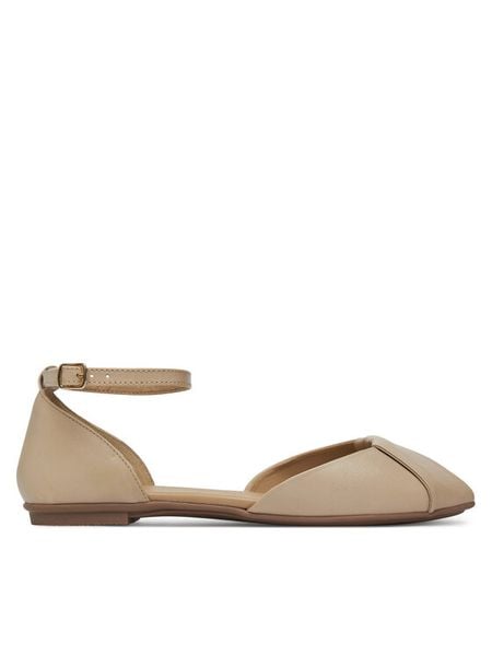 Lasocki Sandały WI23-SORANO-04 Écru. Sandały damskie Lasocki, bez wzorów, ze skóry, bez obcasa, na płaskiej podeszwie, bez zapięcia. Za 159.99 zł.