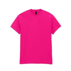 Ciężka Bawełniana Koszulka Unisex Dla Dorosłych. Czerwone bluzki damskie GILDAN, xl, bez wzorów, z bawełny, sportowe, bez kołnierzyka, bez ramiączek. Za 37.99 zł.