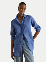 LAUREN RALPH LAUREN Koszula 200782777072 Niebieski Relaxed Fit. Niebieskie koszule damskie Lauren Ralph Lauren, s, bez wzorów, ze lnu, bez kołnierzyka, bez ramiączek. Za 729.99 zł.