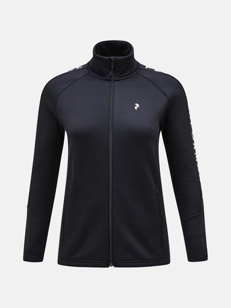 Bluza damska Peak Performance Rider Zip Jacket. Czarne bluzy damskie Peak Performance, m, bez wzorów, z elastanu, bez ramiączek. Za 599.00 zł.