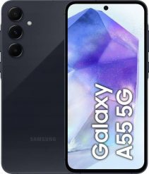 Smartfon Samsung Galaxy A55 5G 8/256GB Black - Awesome Navy (SM-A556BZK). Czarne smartfony SAMSUNG. Za 1,638.94 zł.