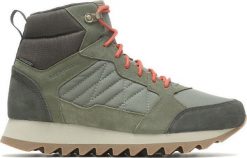 Buty trekkingowe męskie Merrell Alpine Sneaker Mid WP 2 zielone r. 43. Zielone trekkingi męskie Merrell, bez zapięcia. Za 420.89 zł.