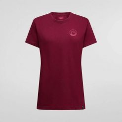 T-shirt damski La Sportiva Circle Logo. Czerwone t-shirty damskie La Sportiva, s, bez wzorów, z bawełny, bez kołnierzyka, bez ramiączek. Za 211.00 zł.