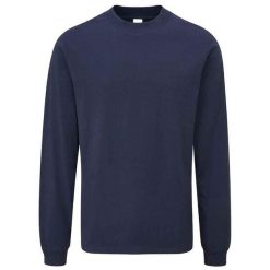 Koszulka Z Długim Rękawem Dla Dorosłych Unisex Essential Heavyweight. Niebieskie bluzki damskie MANTIS, bez wzorów, sportowe, bez kołnierzyka, bez ramiączek. Za 90.99 zł.