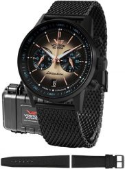 Zegarek męski Vostok Europe VK64-560C691-SET czarny. Czarne zegarki męskie Vostok Europe, bez wzorów. Za 1,900.00 zł.