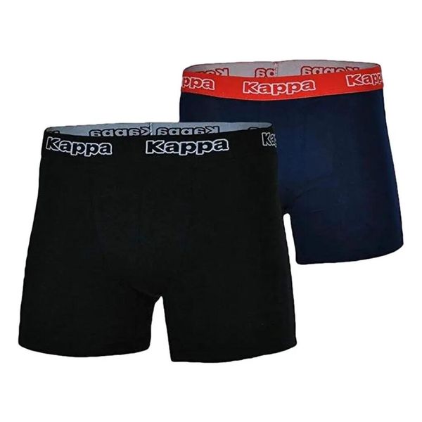 Bokserki męskie Men Boxer Shorts 2. Niebieskie bokserki męskie Kappa, bez wzorów, z bawełny. Za 35.90 zł.