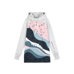Bluza outdoorowa z kapturem damska DEEP TRIP Kitty softshell. Szare bluzy damskie DEEP TRIP, na zimę, xl, bez wzorów, z softshellu, sportowe, bez ramiączek, z kapturem. Za 499.00 zł.