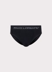 PAKO LORENTE – Bezszwowe slipy męskie. Czarne slipki męskie Pako Lorente, m, bez wzorów, z bawełny. Za 49.99 zł.