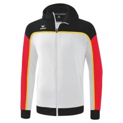 Kurtka treningowa Erima Change By Erima z kapturem, wielokolorowa. Białe kurtki męskie Erima, na zimę, m, bez wzorów, z materiału, z kapturem. W wyprzedaży za 189.50 zł.